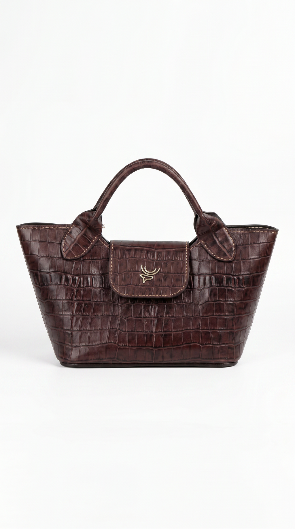 Bolso Catleya Croco Cholate