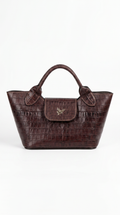 Bolso Catleya Croco Cholate