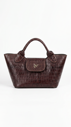 Bolso Catleya Croco Cholate
