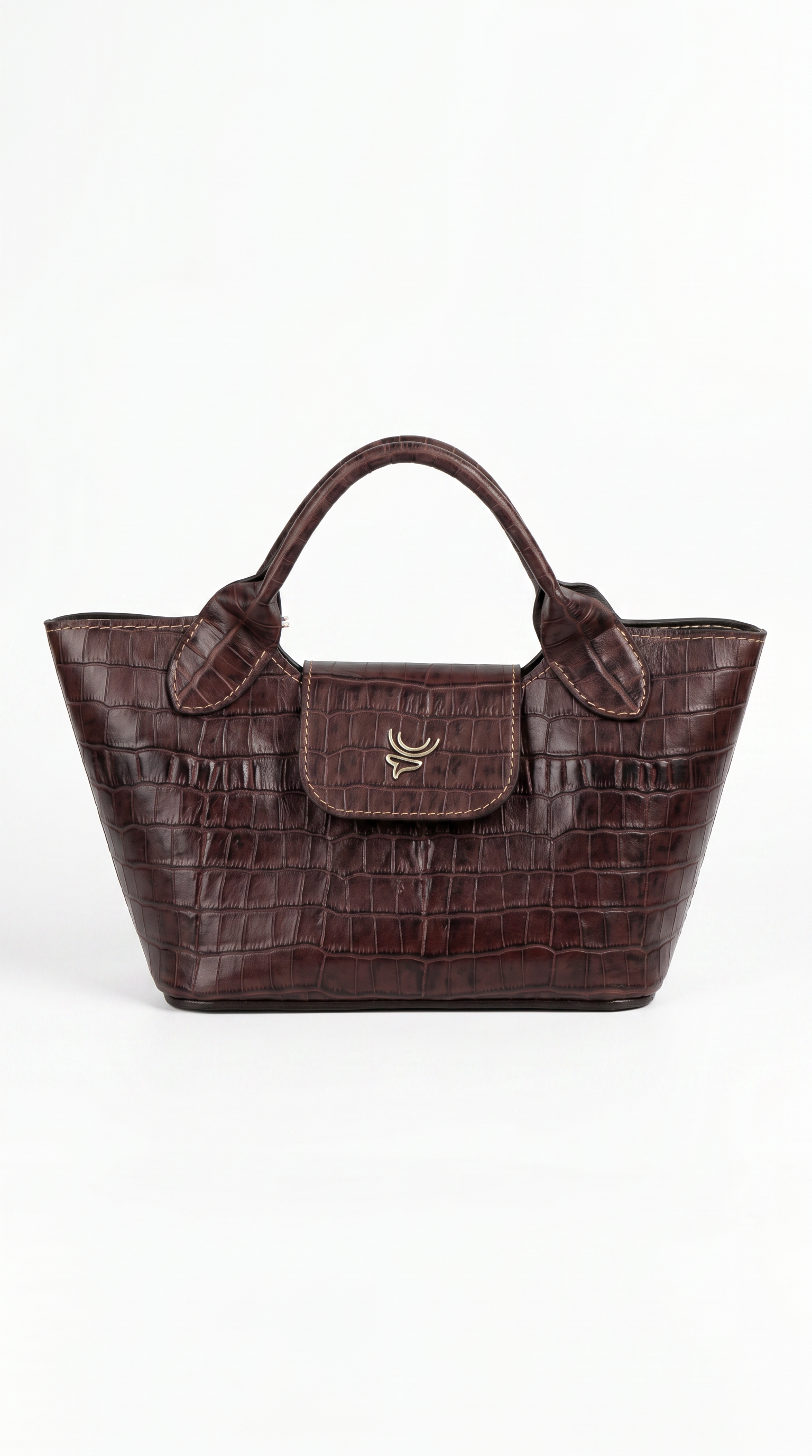 Bolso Catleya Croco Cholate