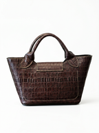 Bolso Catleya Croco Cholate