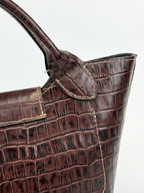 Bolso Catleya Croco Cholate