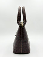 Bolso Catleya Croco Cholate