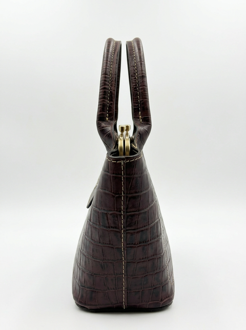 Bolso Catleya Croco Cholate