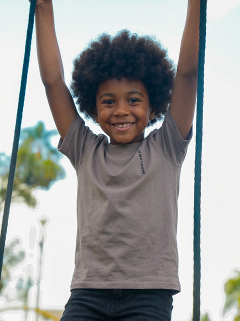 Camiseta niños Gris cálido