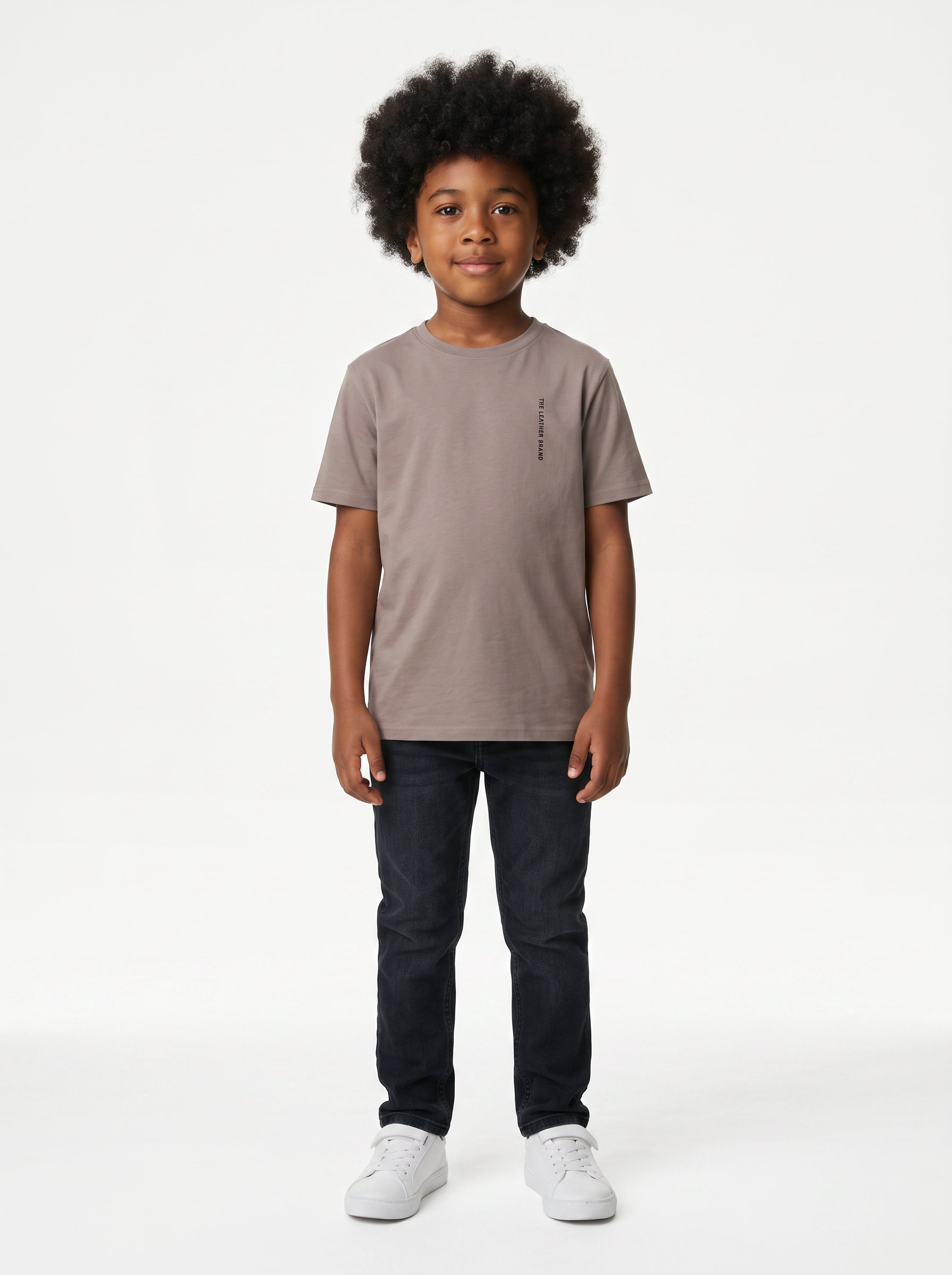 Camiseta niños Gris cálido